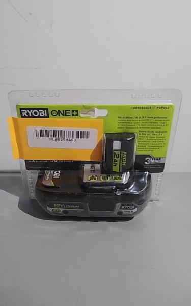 RYOBI ONE+ 18V 2Ah Lithium-Ion HIGH PERFORMANCE Battery - MSRP $89
