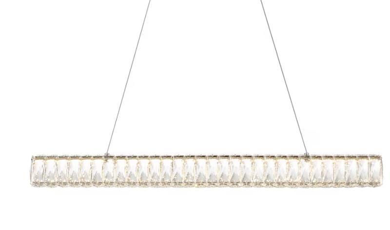 Allen+Roth Aurelis 1-Light Chrome Glam Clear Glass Pendant, CRAFTSMAN S205 46cc 2cycle 20in Gas Chainsaw - MSRP $2,271