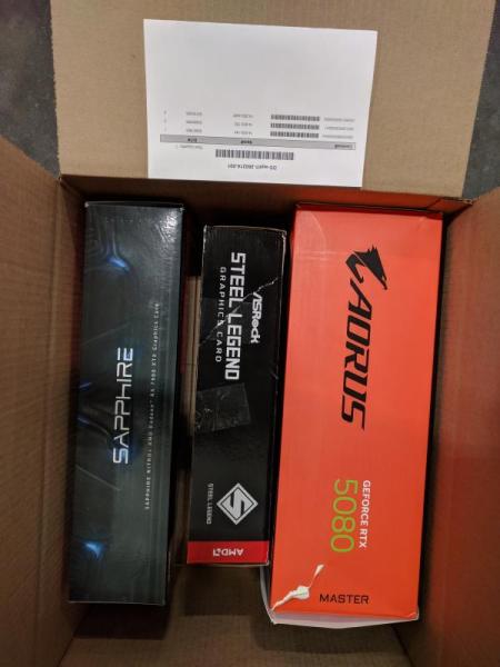 RTX 5080 GPU, Desktop PC Components Lot & More - $9.9K - 8 Qty.