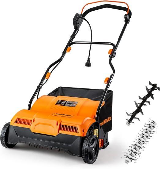 Lawnmaster Electric Dethatcher and Scarifier, Vasagle File Cabinet, Pet Gear Pet Stairs - MSRP $1,375