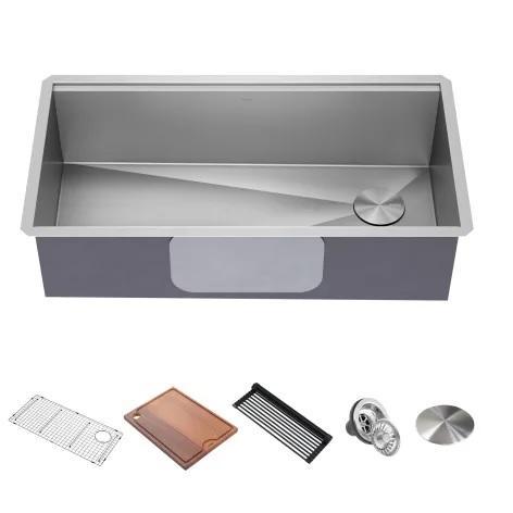Kraus KWU110-36 Workstation Kitchen Sink - MSRP $529