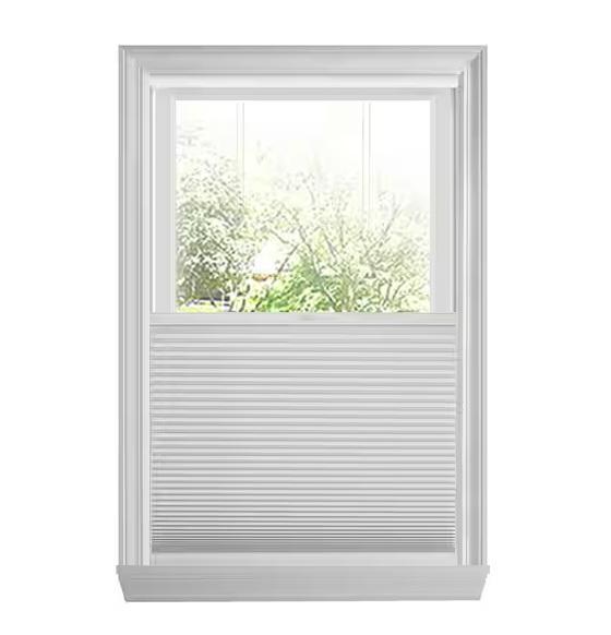 Window Decor - HDC Shadow White Top-Down Bottom-Up Shades, Rod Desyne - Est Retail $2,848