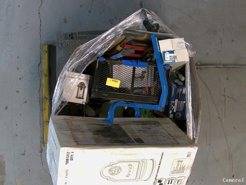 Kobalt Heavy-Duty 6cu.ft Steel Yard Cart, Allen+Roth 40inH Plastic Electric Powered Wall Fountain - MSRP $2,766