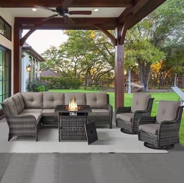 Seasonal- Opohoro 4pc Wicker Patio Set, Homy Casa, Polibi, GORILLA CARTS, HONEY JOY, Fiskars, DEWALT -Est Retail $2,786