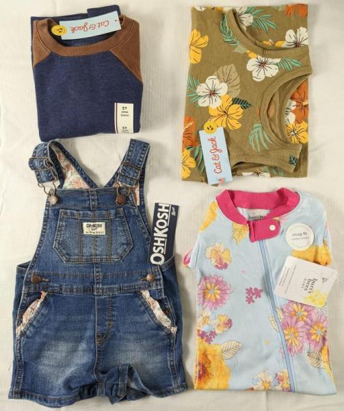New Bulk Lot of 1000 Baby Mixed Apparel Clothing - MSRP $10,000