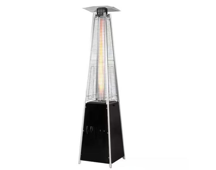Seasonal - outermust Steel Propane Standing Pyramid Patio Heater - Est Retail $1,238- 1plt