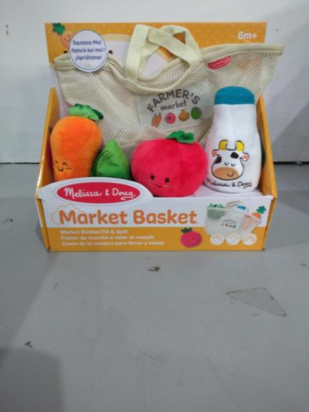 Toys- Melissa & Doug Multi-Sensory Market Basket Fill & Spill Infant Toy - MSRP $2,553