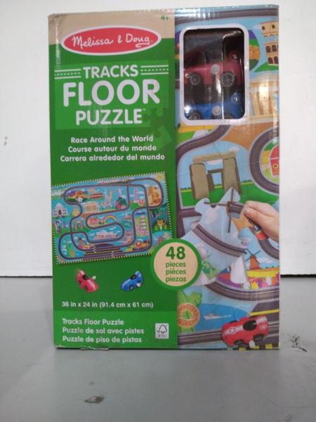 Toys - Melissa & Doug Race Track Floor Puzzle - MSRP $1,863