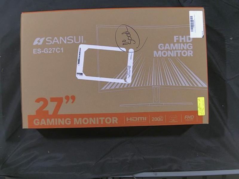 A Grade - SANSUI 27 Inch Curved Gaming Monitor 200Hz 1ms with Speakers - MSRP $147