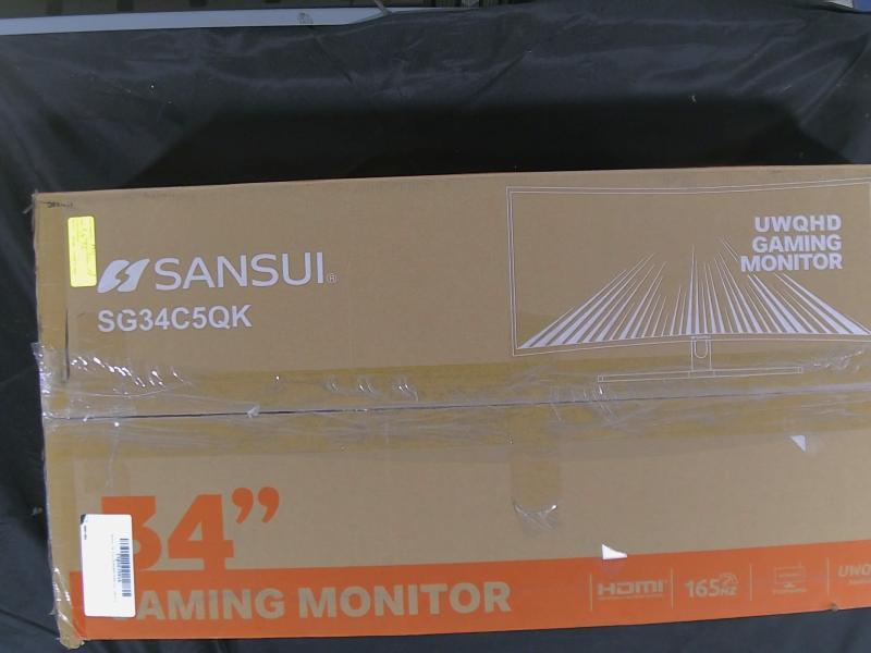 A Grade - Sansui 34" Curved Gaming Monitor - MSRP $199