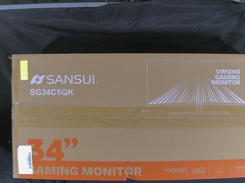 A Grade - Sansui 34" Curved Gaming Monitor - MSRP $199