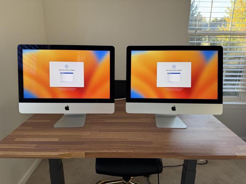 (2) 27 inch Apple iMac All In One Desktop Tested & Ready to use