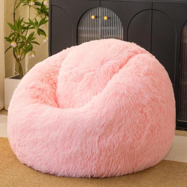 Furniture - HAIHUA Pink Fluffy Bean Bag Chair Covers, Maymiss Boho Couch Covers, BYYVOO Rug Runner- MSRP $2,330