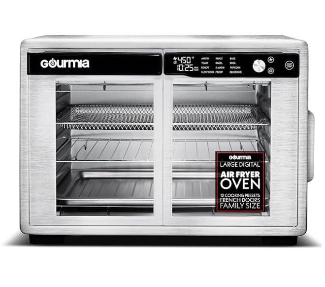 Gourmia French Door Air Fryer Oven, Lifepro Waver Vibration Plate Exercise Machine, Kante Tapered Planter - MSRP $1,705