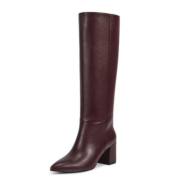 Amazon Clearance - Shoes- wetkiss Burgundy Knee High Boots, Alpinleux Rhinestone Shoe Laces, DECARSDZ boots - MSRP $17,199