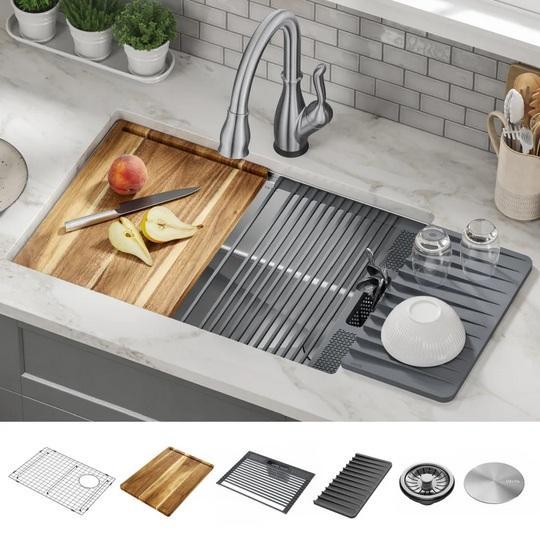 Delta 95B932-27S-SS Workstation Kitchen Sink - MSRP $669