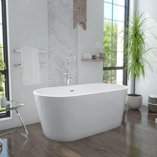 DreamLine BT60X2748C01 Soaking Bathtub - MSRP $1,069