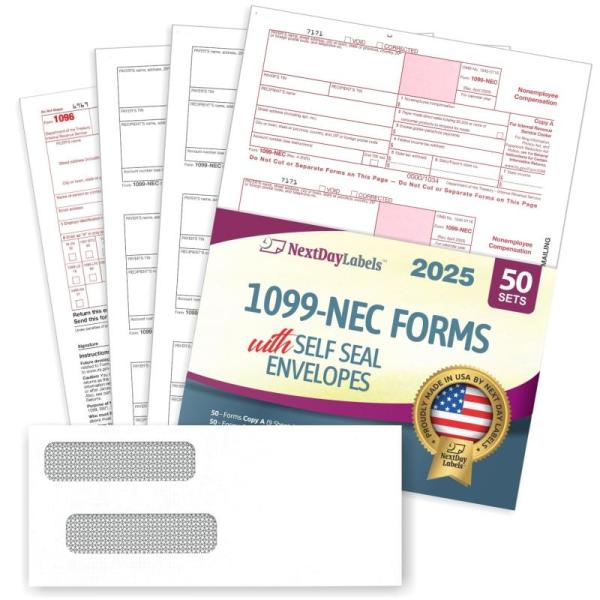 Amazon Clearance - Office Product- NextDayLabels 1099-NEC Forms, AI Translation Earbuds Real Time - MSRP $16,740
