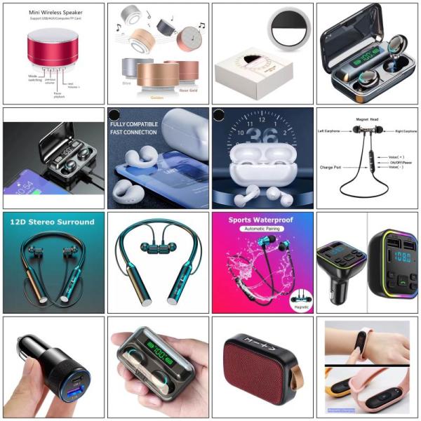 Qty: 100 Mixed Electronics Bluetooth Speakers Watches Head Sets
