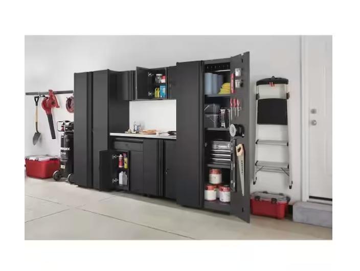 Flooring & Rugs - Husky 7-Piece Regular Duty Welded Steel Garage Storage System - Est Retail $872- 1plt