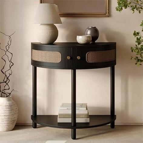 Unprocessed Manifested AMZ LPN Pallet - Stead Rattan Entry Table, Prelit Christmas Trees, Wagon Bench - MSRP $2,517