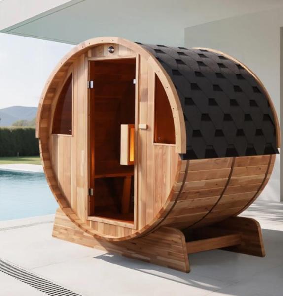 Truckload -Housewares - Hongyuan 4-Person Rustic Cedar Barrel Sauna, Adika 88" Upholstered Sofa, Recliner -MSRP $34,363