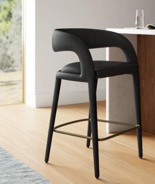 Housewares- Freestyle 25.6'' Vegan Leather Counter Stool, 33.86'' Single Sofa, Over-Toilet Storage Cabinet -MSRP $3,260