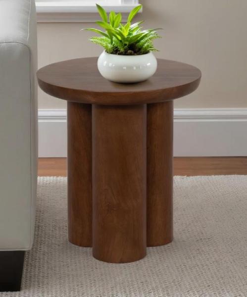Housewares - Humnah 24-Light Crystal Dimmable Chandelier, Modern Neutral Wooden Living Room End Table - MSRP $3,270