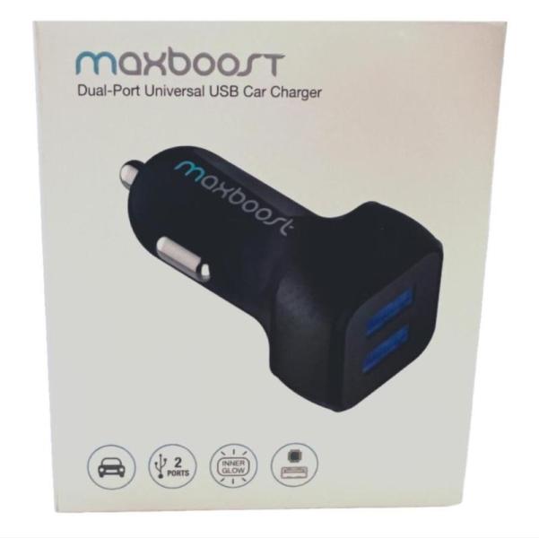 MAXBOOST DUAL PORT CAR CHARGER 4.8amp