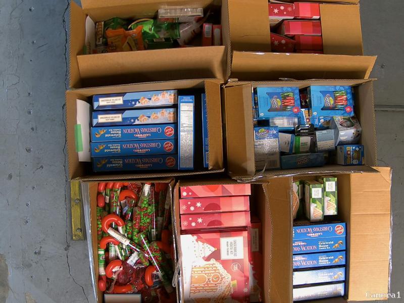 Grocery - Pagasa Gingerbread House Kit, Whitman's Chocolates Sampler, Loacker Cookies - MSRP $8,722