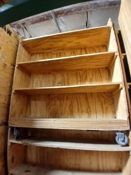 100 New Haven Wood Library Book Carts Commercial Shelving Bulk Lot 