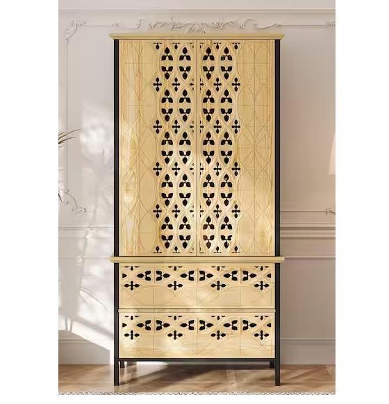 Home Decor - FUFU&GAGA Walnut Wood Finish 70.9in Accent Cabinet, Signature DESIGN BY ASHLEY, HOMESTOCK -Est Retail $883