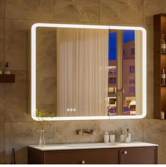 Plumbing- GLSLAND LED Light Anti-fog Medicine Cabinet, LORDEAR Wokstation Kitchen Sink, Fulorni, NTQ -Est Retail $1,952