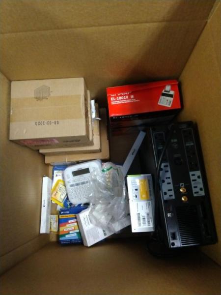 Electronics - Epson Workforce Document Scanner, APC 1500VA UPS Surge, SanDisk 256GB Flash Drive - MSRP $2,552