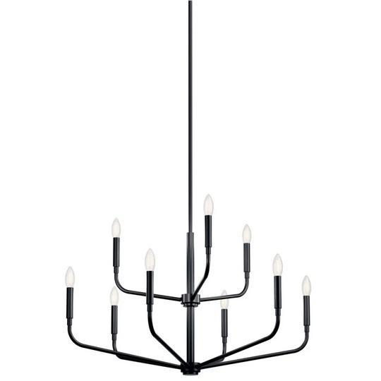 Kichler 52720BK Taper Candle Style Chandelier - MSRP $355