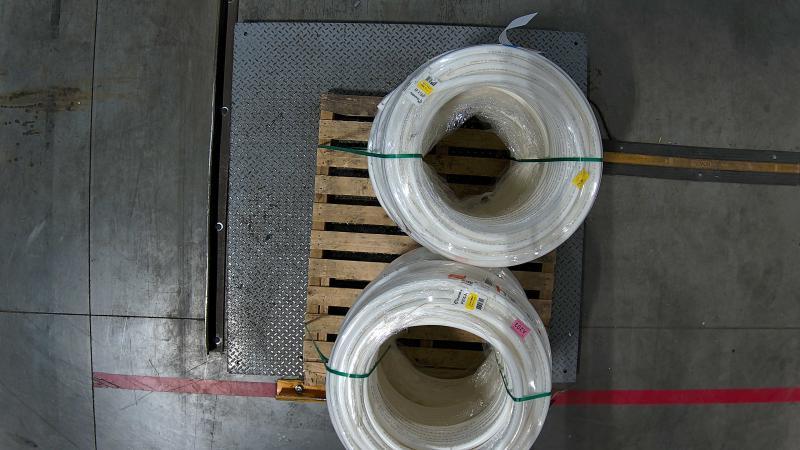 Pallet of SharkBite 1inx300ft Coil White PEX-B Pipes - Est Retail $2,495