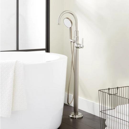 Signature Hardware SHGFFS2000GZBN Tub Filler Faucet - MSRP $1,855