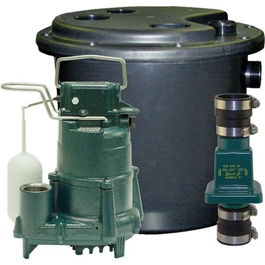 Zoeller 131-0001 1/2 HP Sump Pump with Basin - MSRP $481