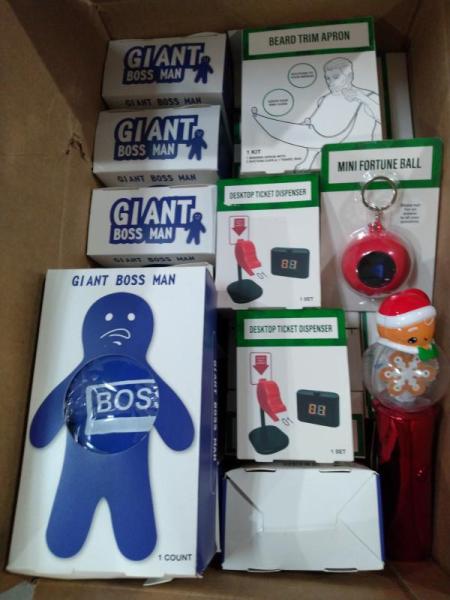 General Merch - Omron Blood Pressure Monitor, Belkin Boost Charger, Tiedye Poncho with Fringe - MSRP $7,832