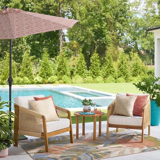 Pinecrest 3-Piece Patio Conversation Set, Genesis LP Gas Grill - MSRP $2,093