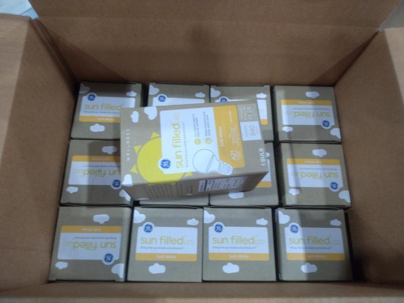 General Merch - Itek Adjustable Phone Holders, GE Sun Filled LED Light Bulbs, Owen's Classic Lemonades - MSRP $1,154