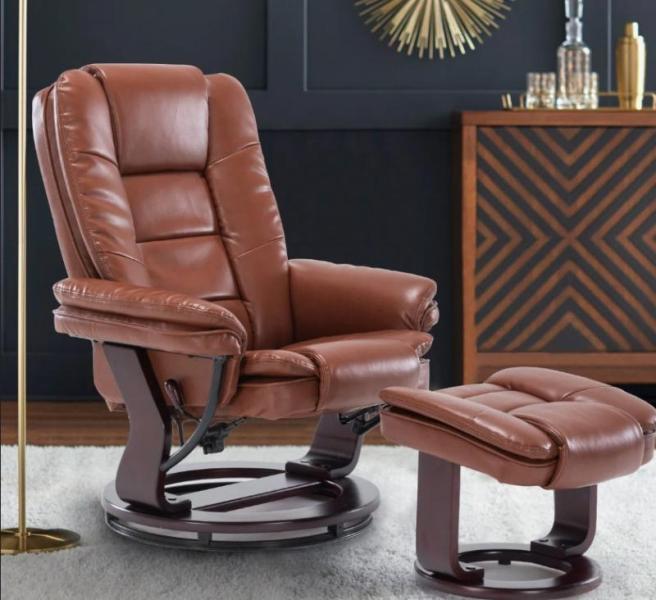 Furniture - Snugway Leather Recliner, Latitude Run Headboard, Willa Arlo Interiors Chaise Lounge  - MSRP $2,767