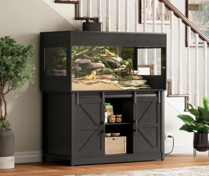 Furniture - Herture Reptile Tank, Lark Manor Bar Stools, Tucker Murphy Pet Dog Kennel - MSRP $2,253