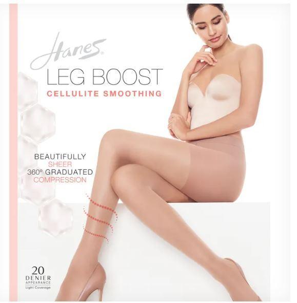 New Hanes Silk Reflections Leg Boost Hosiery - MSRP $39,573