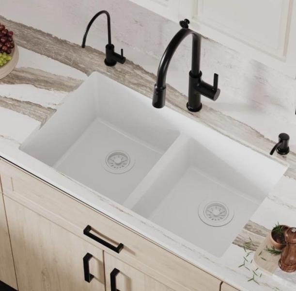 Housewares - Verdera Recessed/Surface Mount Frameless Medicine Cabinet, Quartz Granite Kitchen Sink - MSRP $2,662