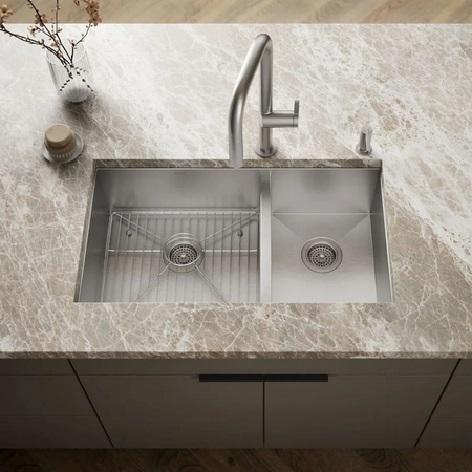 Kohler K-3823-4-NA Stainless Steel Kitchen Sink - MSRP $869