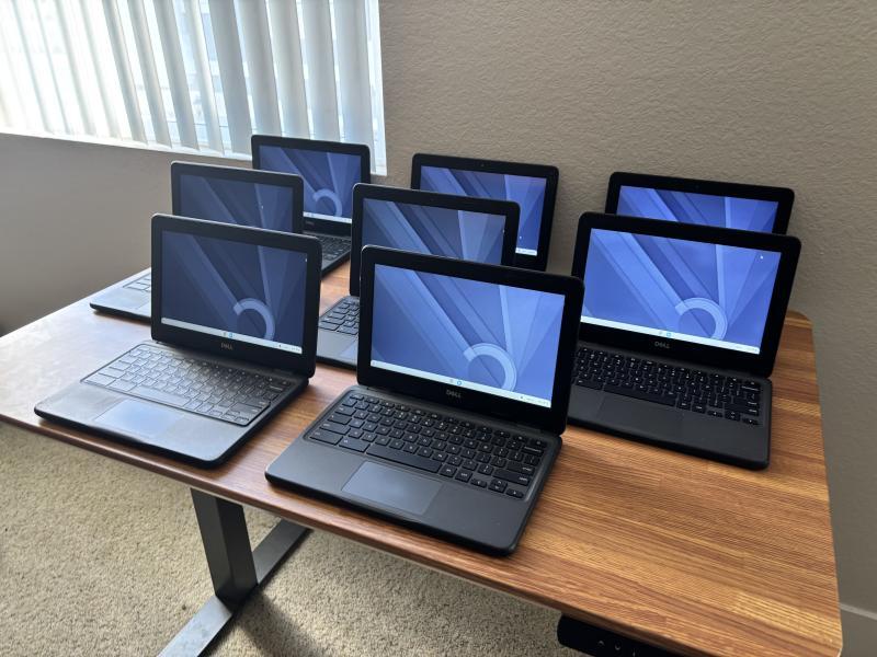 (8) Dell Chromebook 3100. Bulk Working Lot. Ready to use