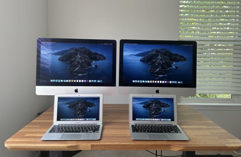 (4) Apple iMac Desktop Bundle Chargers Included