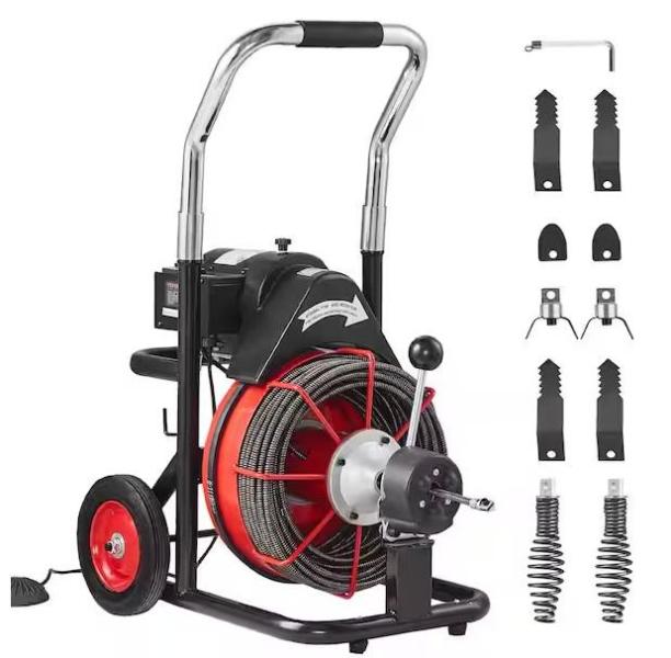 Plumbing - VEVOR Drain Cleaner Machine, HOMEIBRO, Kichae, Kingsman Hardware, SINKOLOGY, Glacier Bay - Est Retail $2,343