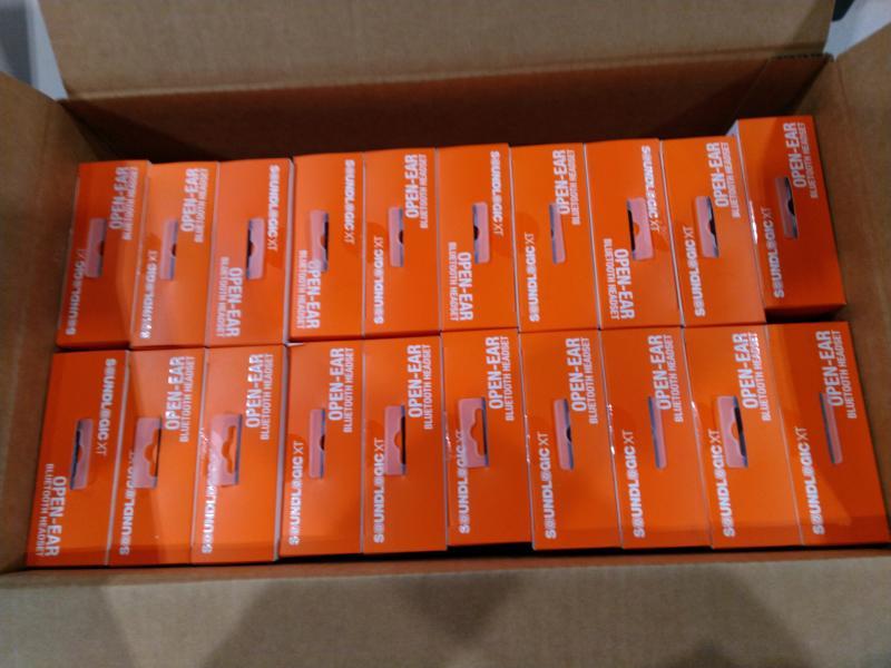 Four Packages of SoundLogic XT Open-Ear Bluetooth Headsets & Wireless Mice - MSRP $1,229